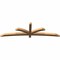 Ekena Millwork Davenport Timber Gable Bracket, Western Red Cedar, 96"W x 28"H x 3 1/2"D x 3 1/2"F, 7/12 Pitch GBW096X28X0404DAV00SWR - alternate 5